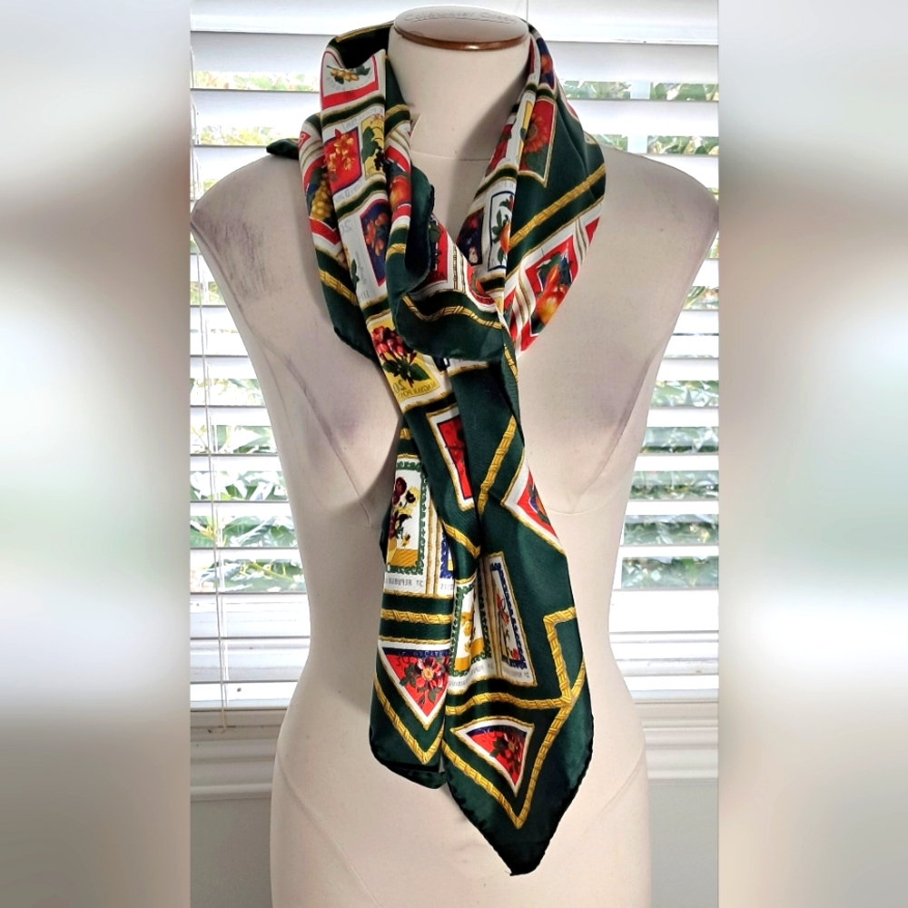 Brooks Brothers Vintage Made in Italy All Silk Scarf NWT
